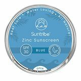 Suntribe Mineral Sports & Face Sunscreen - SPF 30 - All Natural - 100% zink - Reef Safe - 4 Ingrediënten - Waterbestendig (45 g) (Blauw)