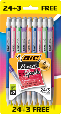 BIC Xtra-Sparkle vulpotlood, 24-count