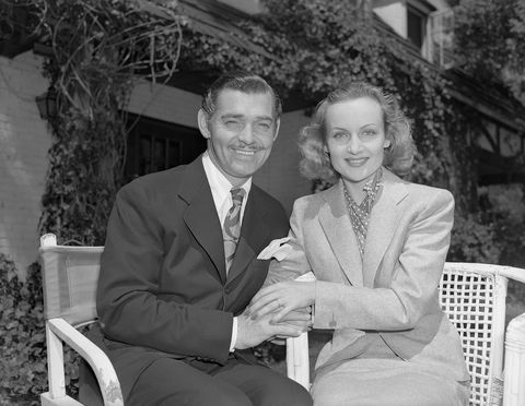 Clark Gable en Carole Lombard na hun huwelijk