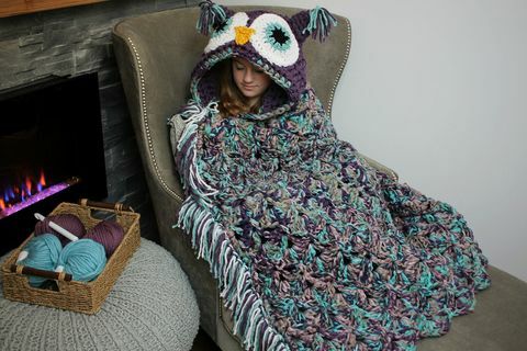 Hooded Owl Blanket