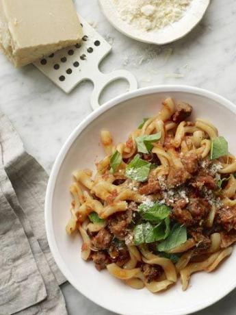 pastaswendingen met bolognesesaus