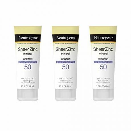 Zuivere zinkoxide Dry-Touch minerale zonnebrandlotion, breed spectrum SPF 50 