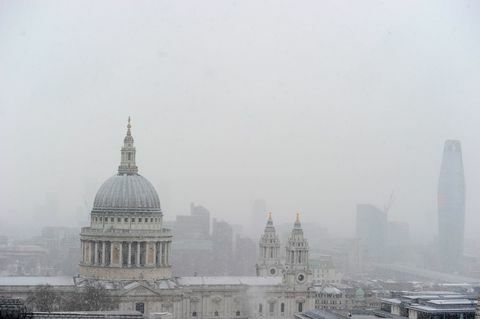 uk weersneeuw in Londen