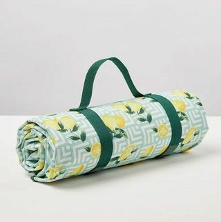 Oliver Bonas Lemi picknickdeken met geometrische print