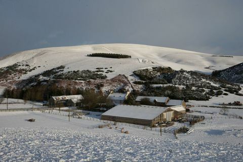 Sneeuw Schotse grenzen