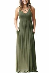 Racerback maxi-jurk