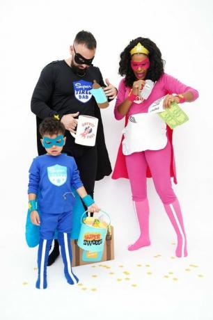 familie superheld kostuum