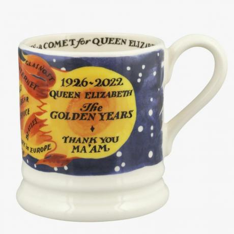 Koningin Elizabeth II gouden jaren 12 pint mok