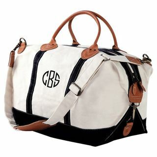 Weekendtas met monogram