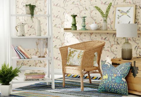 Wayfair - behang met botanisch thema