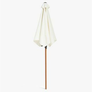 Opwindparasol met houteffect, 2,2 m