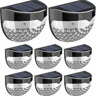 8 stuks LED-tuinverlichting op zonne-energie 