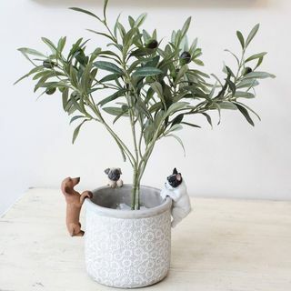 Cement Daisy Planter