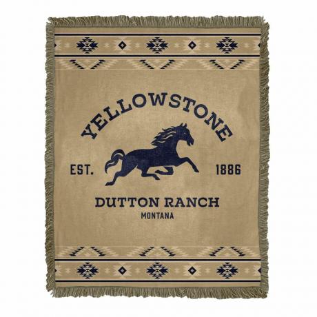 Yellowstone geweven jacquard deken