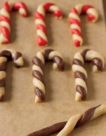 candy cane twist cookies