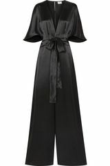 De Keri Silk-Charmeuse Jumpsuit