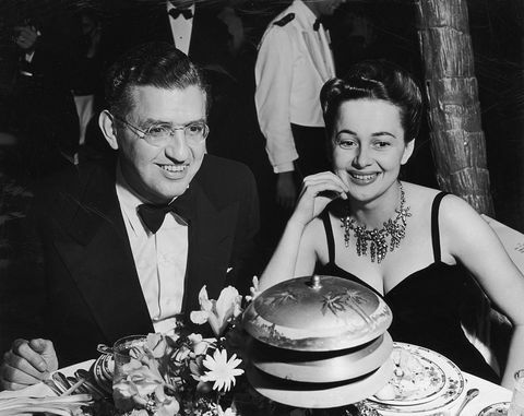 David O. Selznick en Olivia de Havilland in 1935.