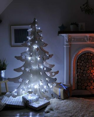 Alternatieve houten kerstboom van 1,2 meter hoog