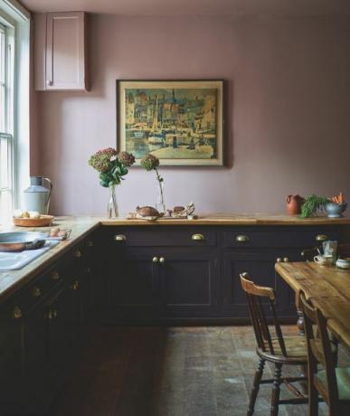 farrow ball mokken kamer roze