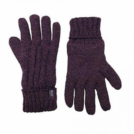 Warmtehouders Dames kabelgebreide Heatweaver thermische handschoenen
