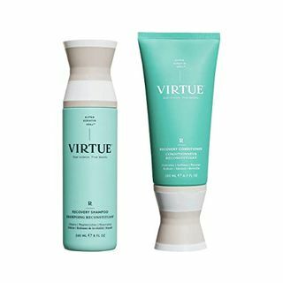 VIRTUE Recovery Shampoo & Conditioner Set | Volledige grootte | Alpha Keratine herstelt droog, beschadigd haar | Sulfaatvrij, parabenenvrij, kleurveilig