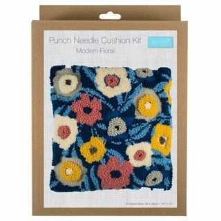 Punch Naald Kit Kussen Moderne Bloemen