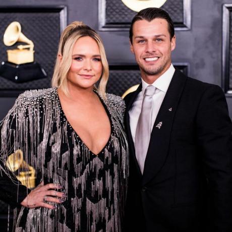 Miranda Lambert en Brendan Mcloughlin bij de 65e Grammy Awards