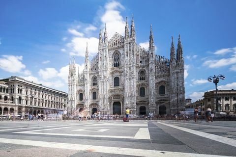 Duomo Milaan Italië-populairste oriëntatiepunten in de wereld