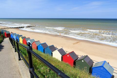 Mundesley Beach Huts Norfolk Engeland