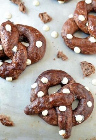 chocolade zachte pretzels