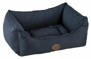 Finnick gewatteerd bed in marineblauw