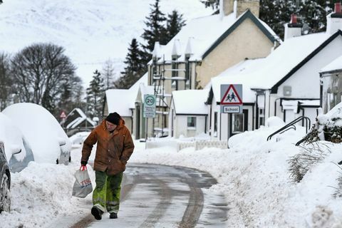 sneeuw in Schotland