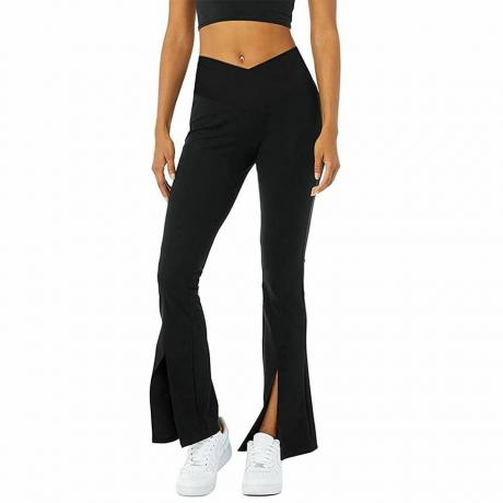 Gekruiste bootcut yogabroek met hoge taille 