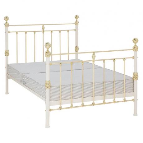 Smeedijzer en messing bed Co. George verende bedframe