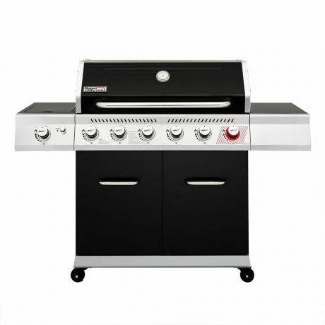 Gasgrill met zes branders op vloeibaar propaan