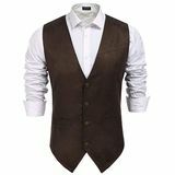 Suede lederen vest