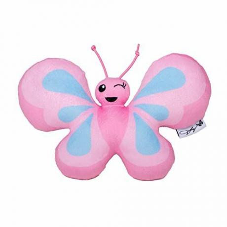 Roze knipogende vlinder speelgoed 