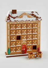 Peperkoek houten kerst adventkalender 