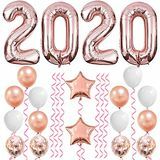 Rose Gold New Year's Balloons 2020