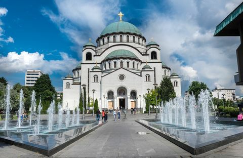 De kathedraal van Saint Sava