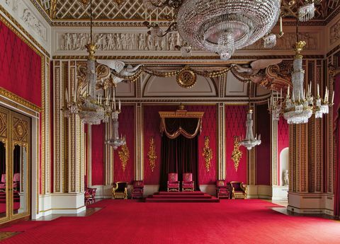 Buckingham Palace interieurs kleuren