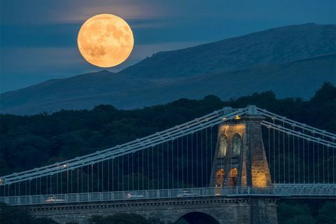 Supermoon in Anglesey, Wales