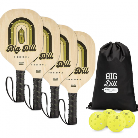 Big Dill Set van 4 Pickleball-peddels