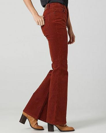 Vintage moderne flare-jeans met hoge taille