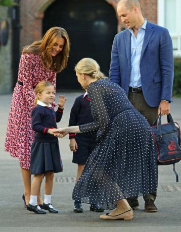 Prinses Charlotte om naar school te gaan