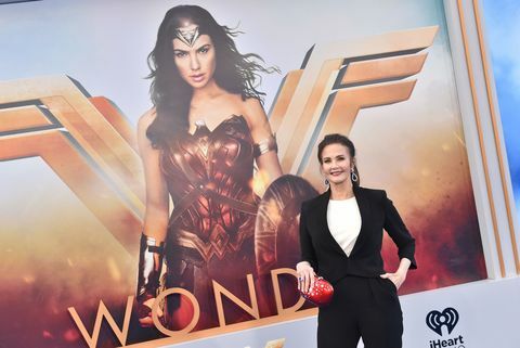 Lynda Carter bij de première van Wonder Woman