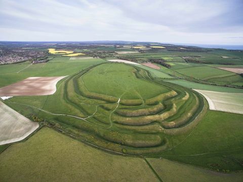 Maiden Castle in Dorset