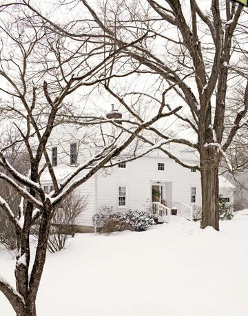 huis in de sneeuw