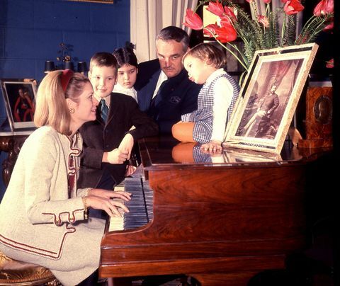 Grace Kelly met familie