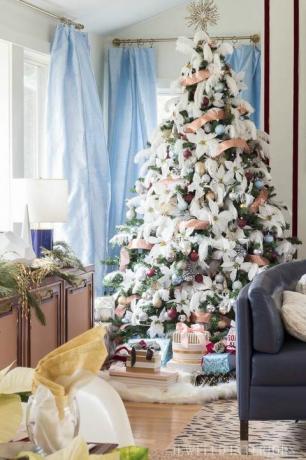 kerstboom versieren ideeën veren
